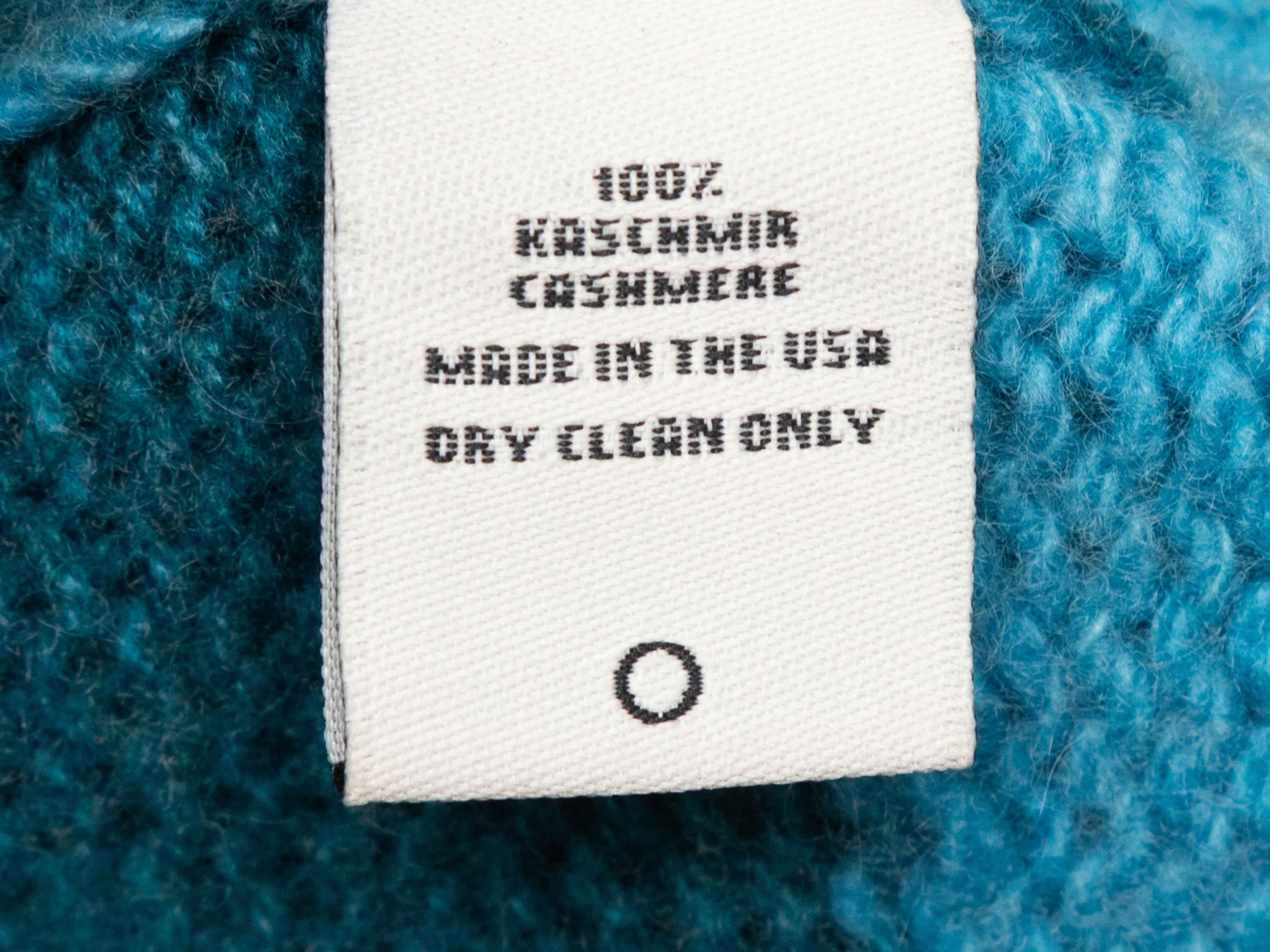 Sarcelle The Elder Statesman Cardigan long en cachemire Taille US M en vente 2