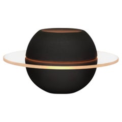Teelichthalter "Sfär Dark Night" aus Glas und glasiertem Porzellan