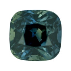 Teal	Sapphire	Cushion	4.03	ct	Natural	Unheated