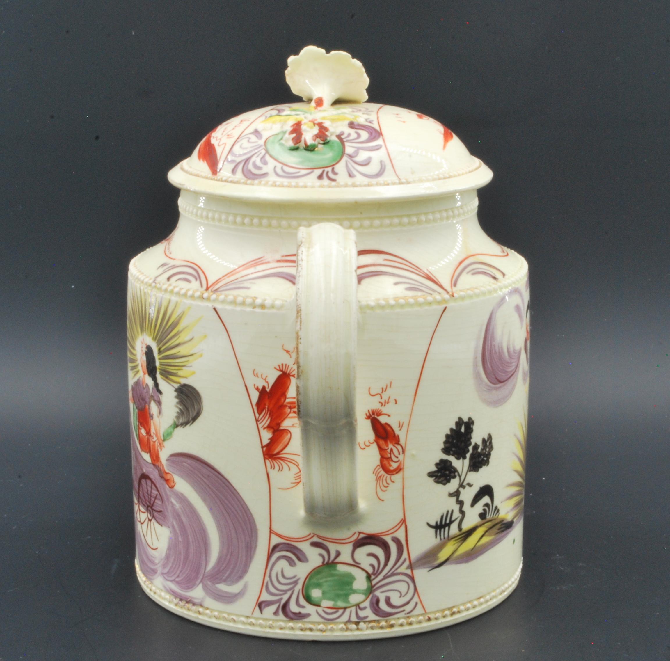 18th Century Teapot, Aurora, Goddess of the Dawn, Greatbtach, C1765 For Sale