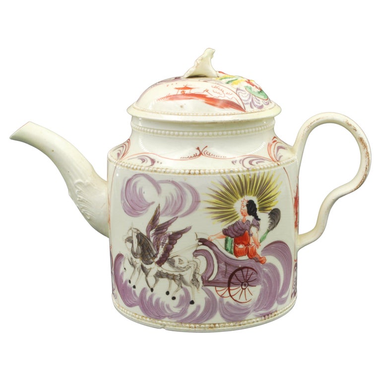 Teapot, Aurora, Goddess of the Dawn, Greatbtach, C1765 For Sale at 1stDibs