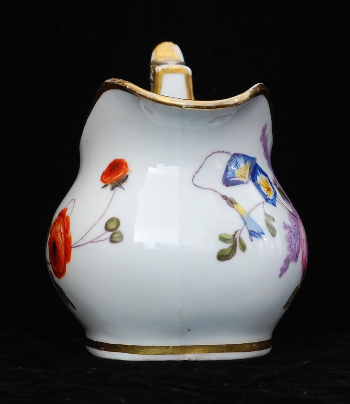 Teapot, Creamer, Sugar Nantgarw Porcelain, circa 1815 For Sale 10