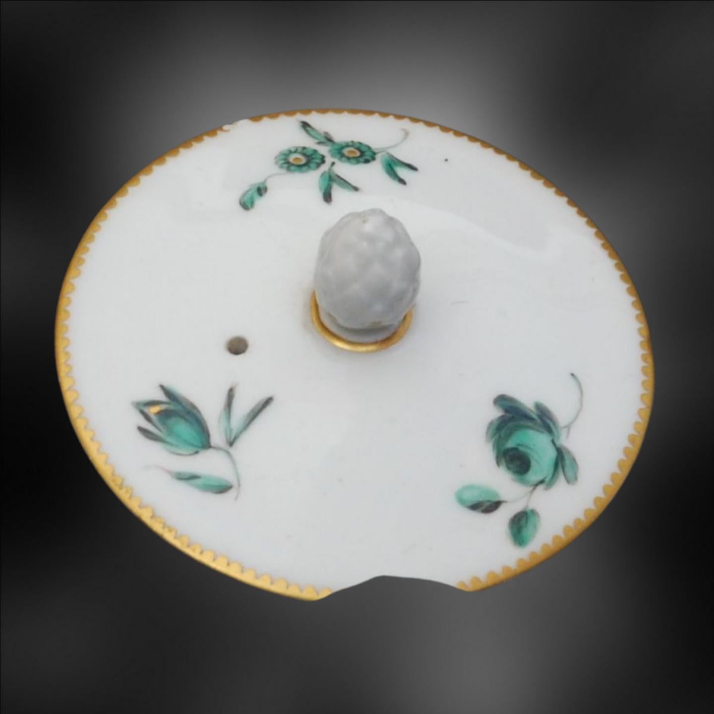 Tetera, Derby Porcelain Works, hacia 1775 Porcelana en venta