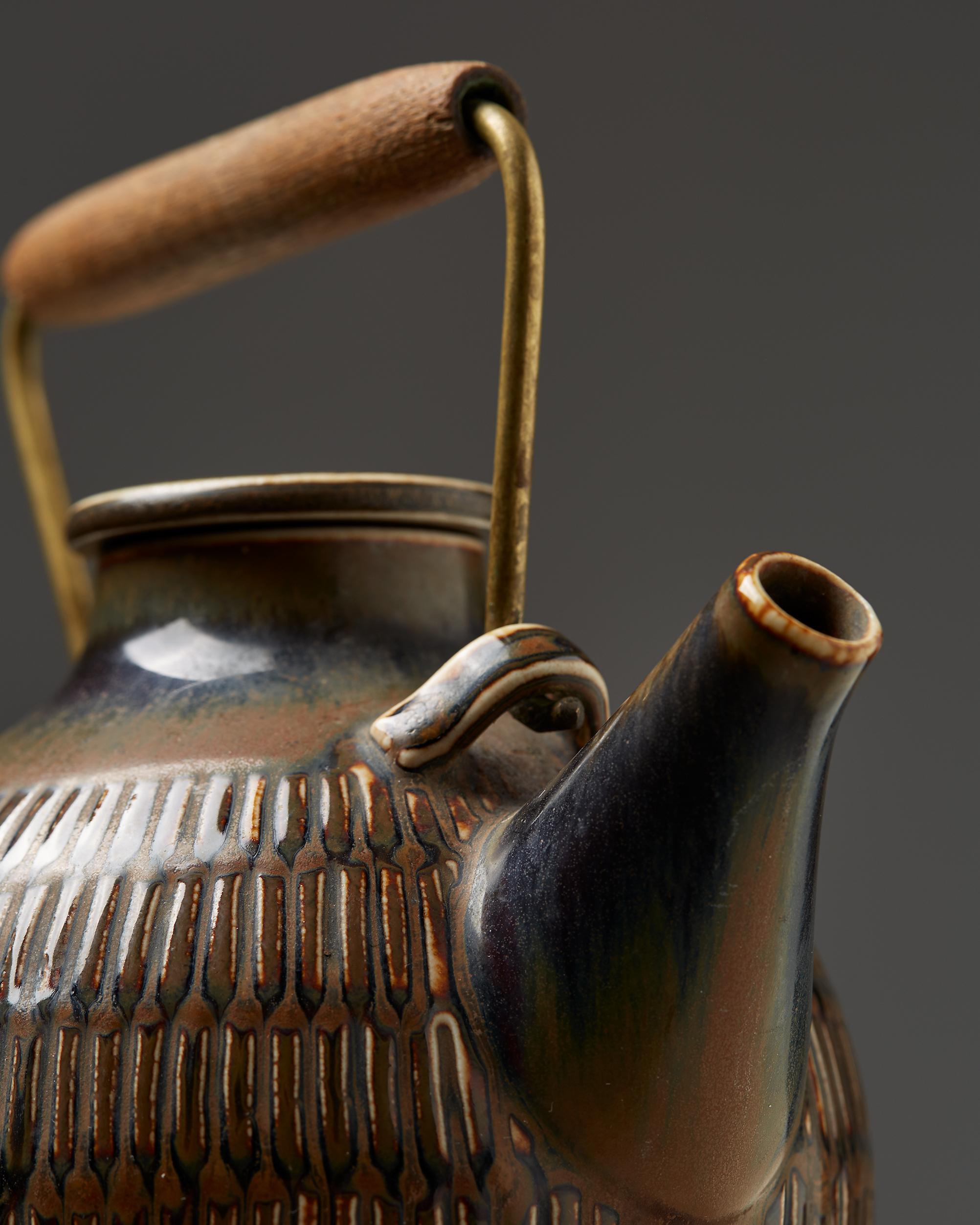 Teapot Designed by Stig Lindberg, Sweden, 1950s In Good Condition In Stockholm, SE
