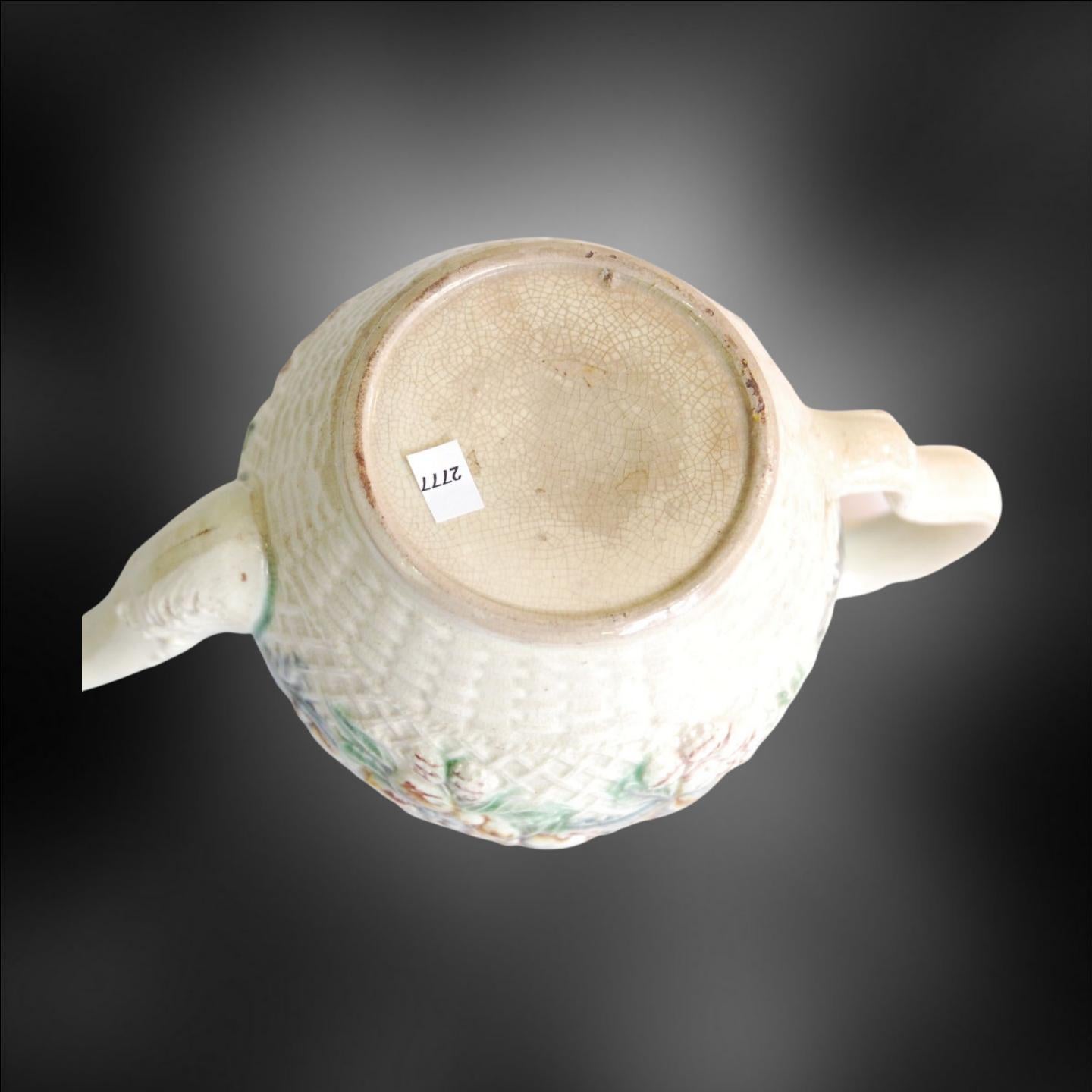 18th Century Teapot, Fruitbasket, William Greatbatch, circa 1770 For Sale