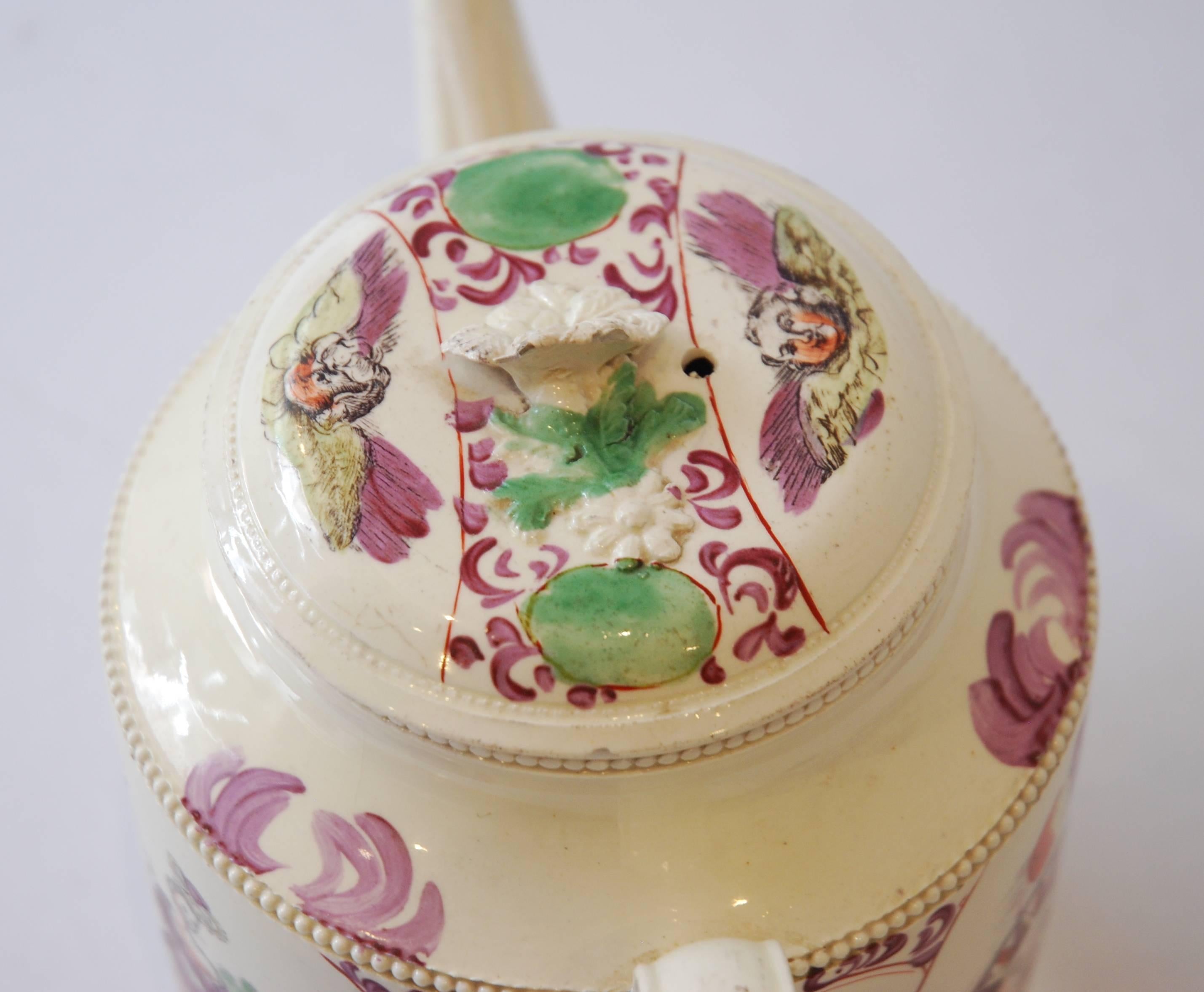 Teapot, Juno, Queen of the Gods, Greatbatch, circa 1785 In Good Condition In Melbourne, Victoria