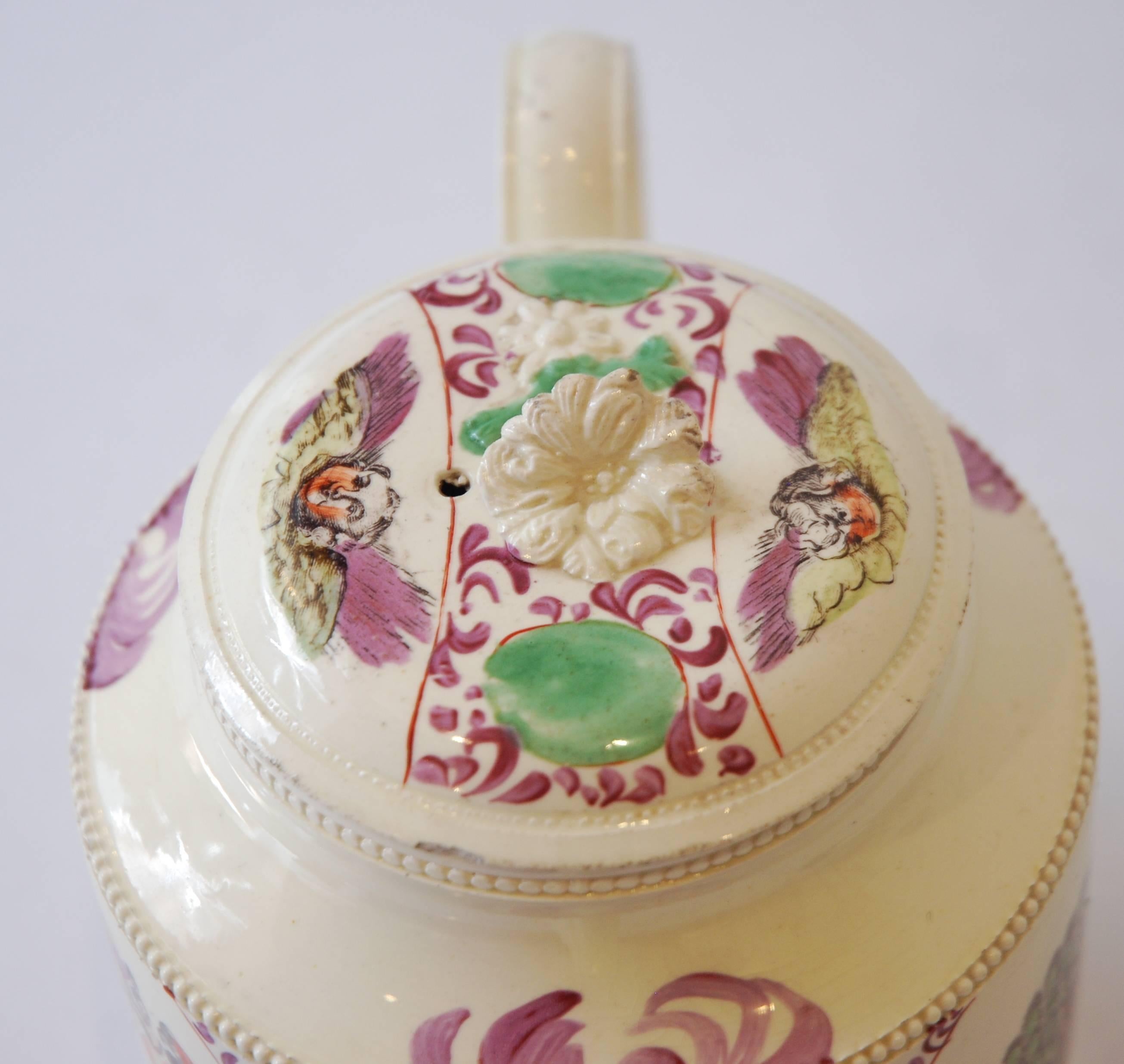 Late 18th Century Teapot, Juno, Queen of the Gods, Greatbatch, circa 1785