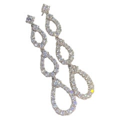 Tear Drop Earrings 925 Sterling Silver Moissanite Earring For Women Gift For Her