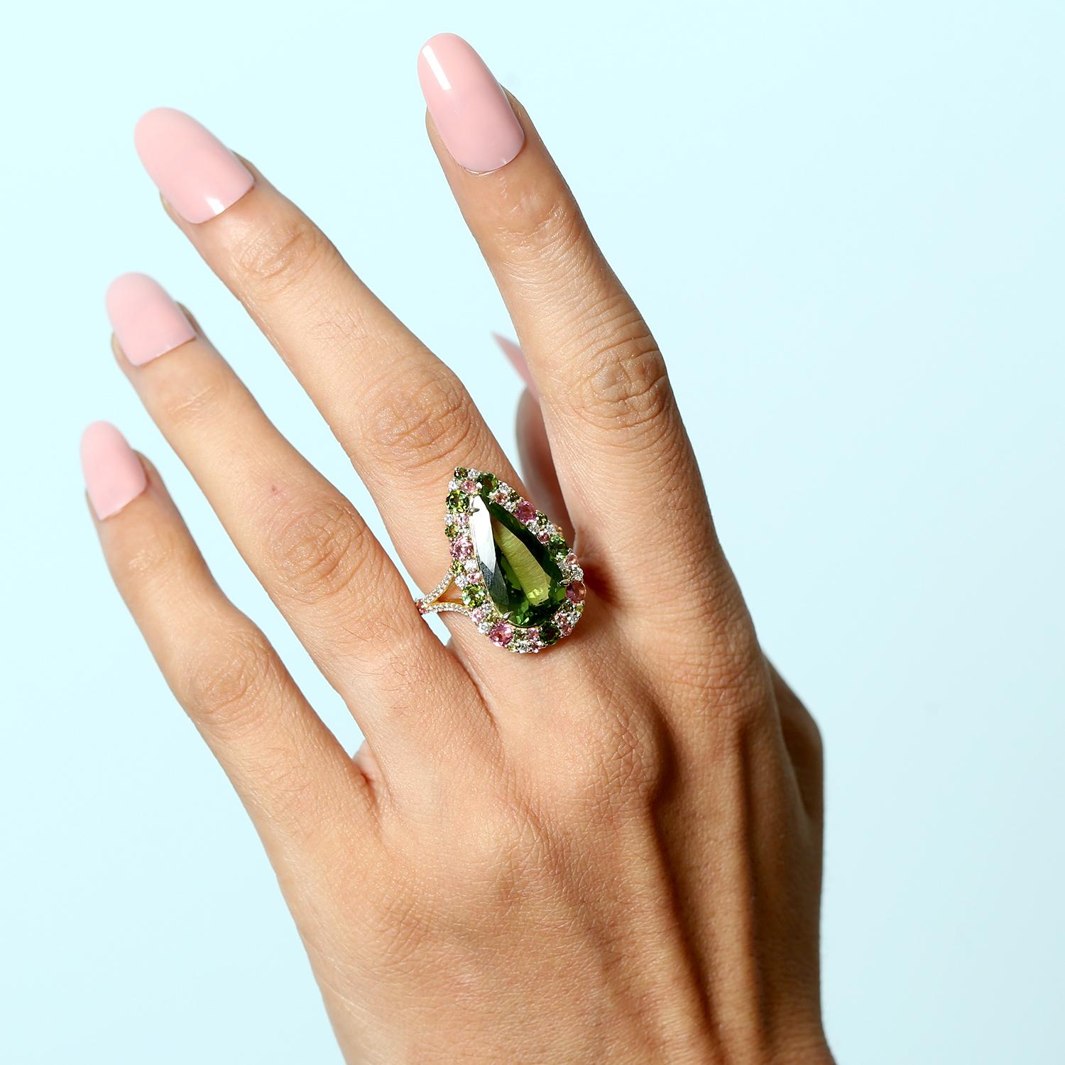 14KT:5.218g,D:0.39ct, Tour:7.62ct, US-7
