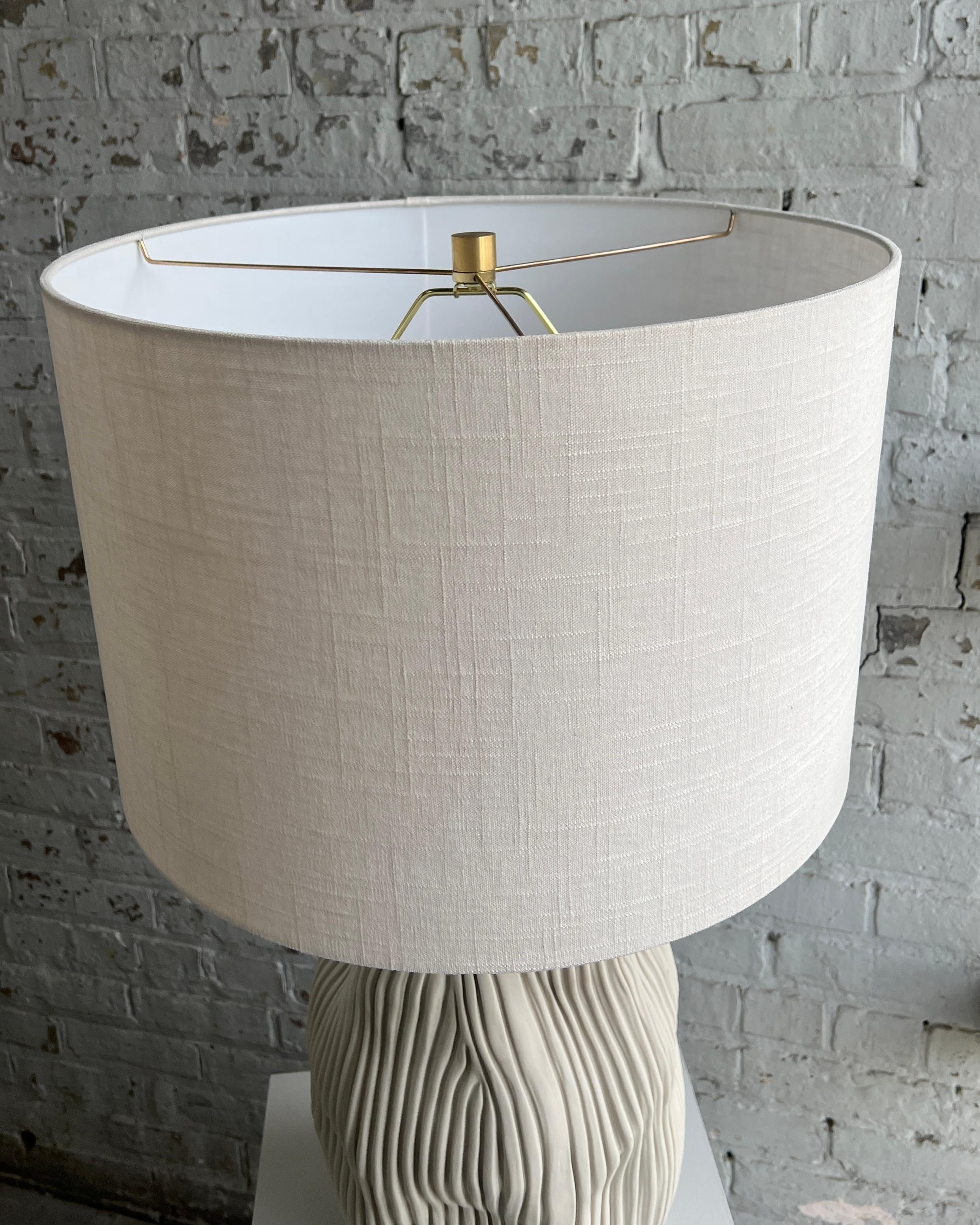 Hand-Crafted Tear Drop Table Lamp For Sale