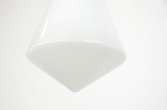 Teardrop Bauhaus Opaline Light by Siemens, circa 1930s