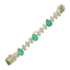 Pulseras de tenis esmeralda