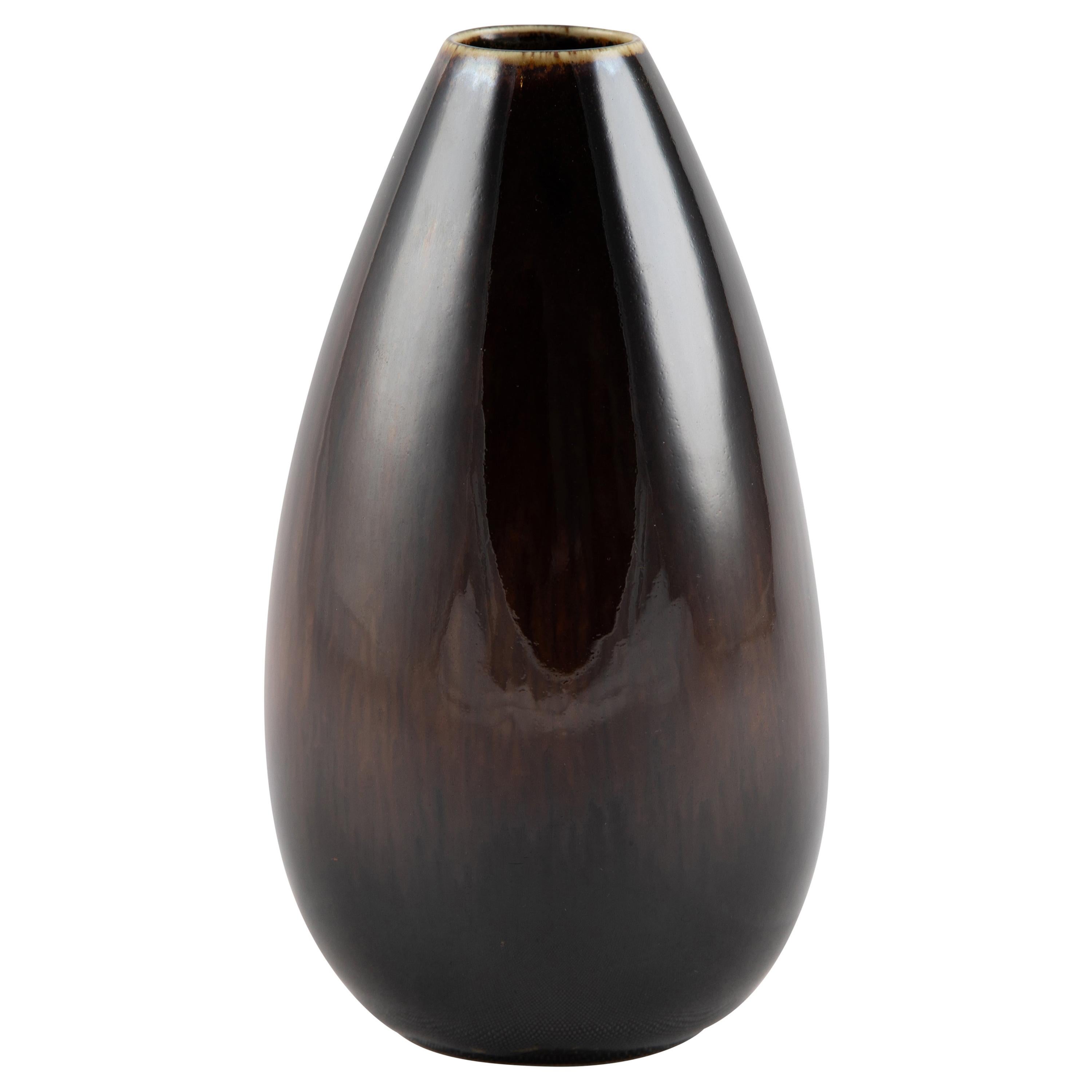 Teardrop-Form Vase by Carl-Harry Stålhane for Rörstrand, circa 1960s For Sale