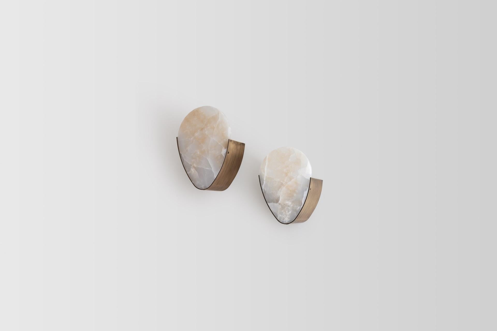 Teardrop Marble Wall Lamp by Atra Design In New Condition For Sale In Geneve, CH