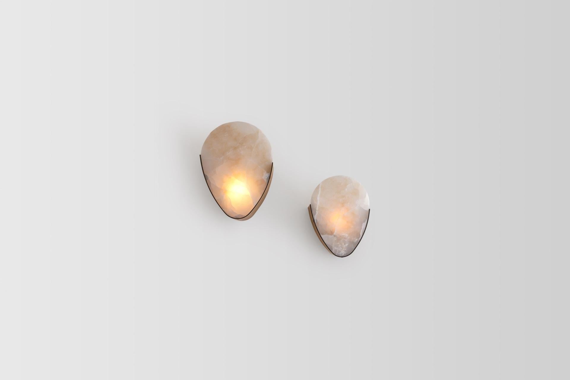 Teardrop Marble Wall Lamp by Atra Design In New Condition In Geneve, CH