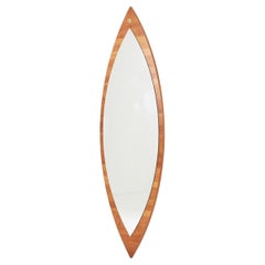 Teardrop Mid Century Wall Mirror in Teak
