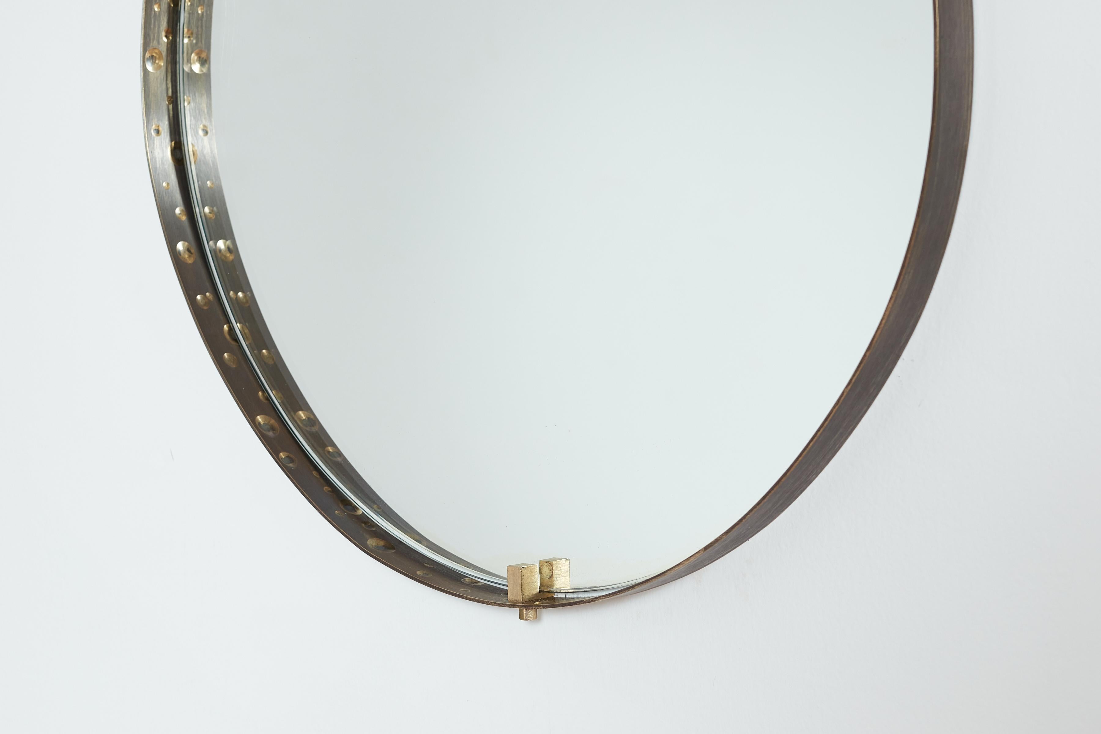 Mid-20th Century Teardrop Mirror by Ambrogio  & De Berti For Sale
