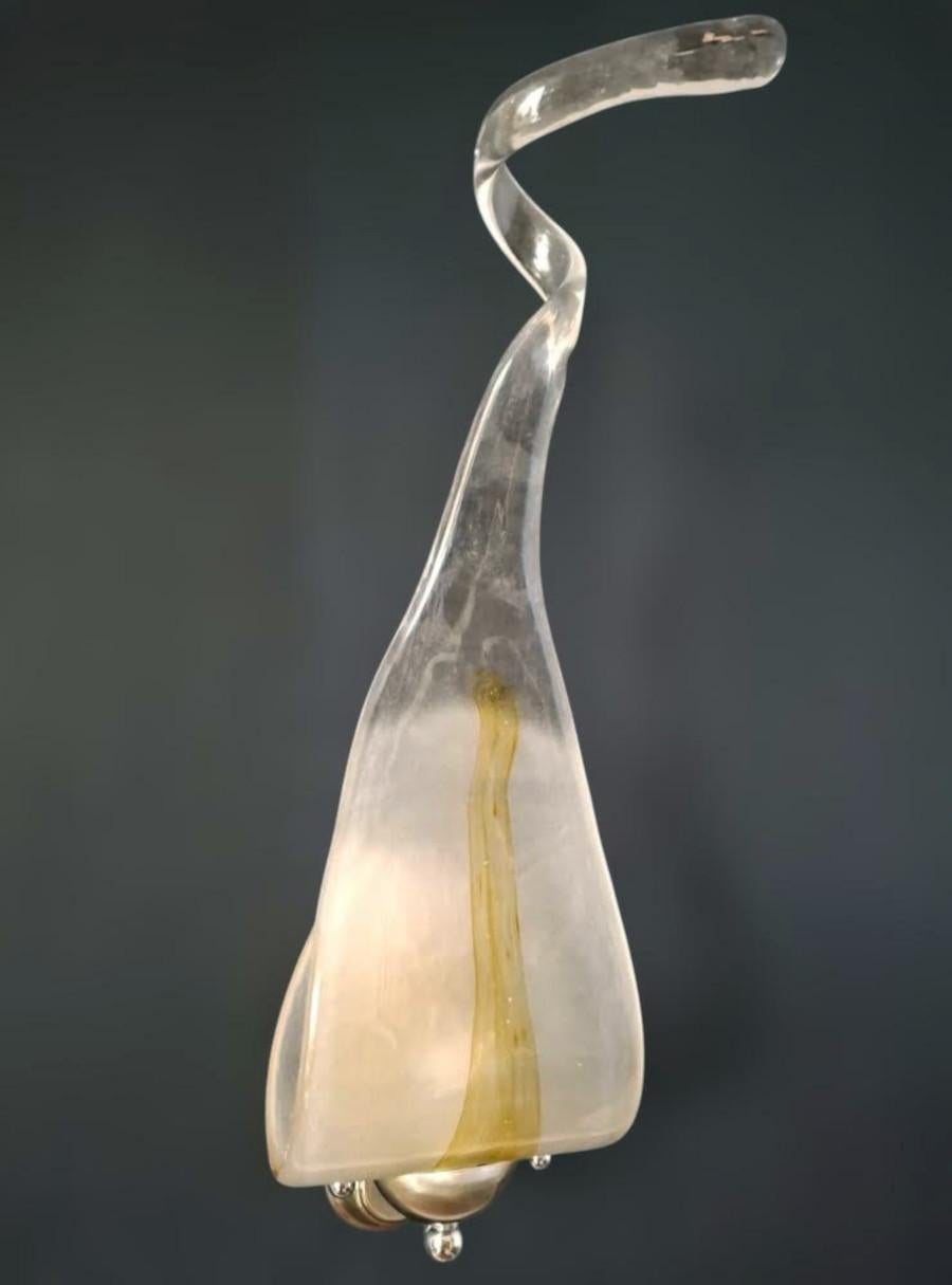 20th Century Teardrop Murano Sconce by Mazzega, 4 Available For Sale