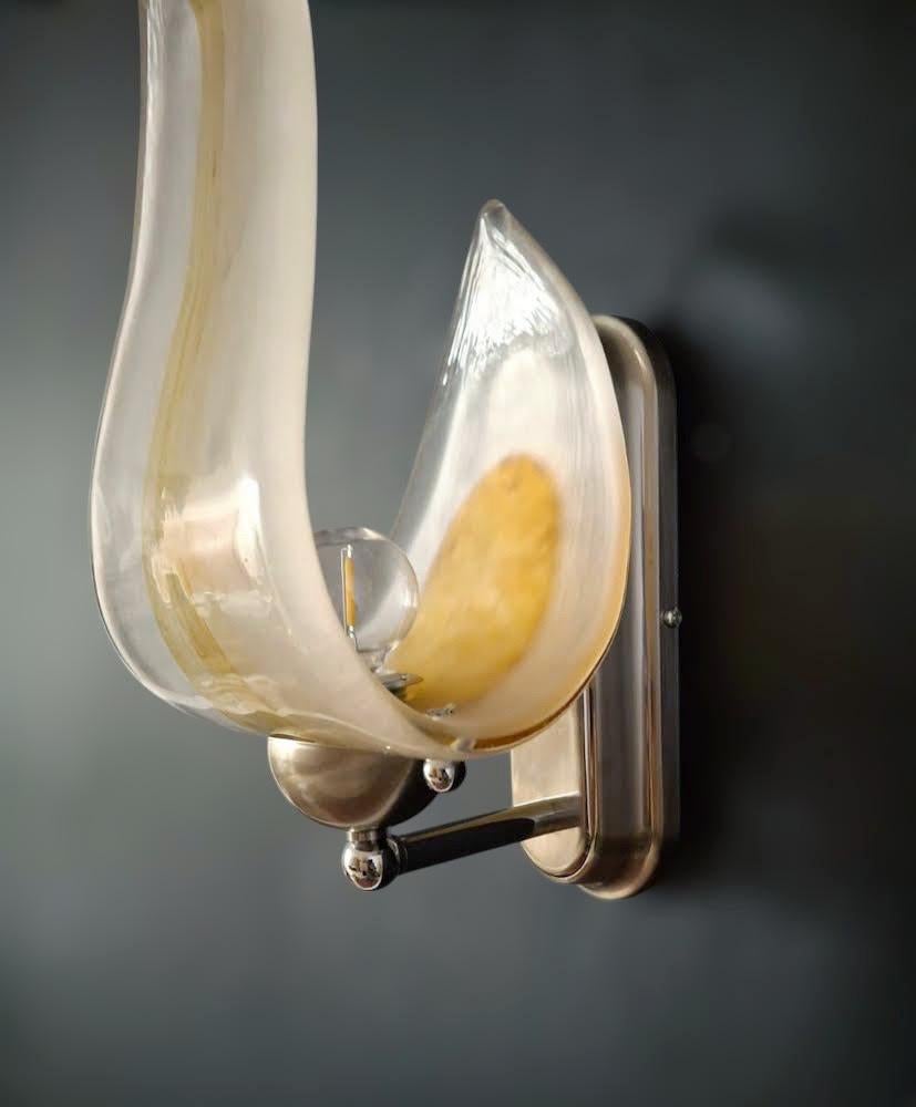 Teardrop Murano Sconce by Mazzega, 4 Available For Sale 2