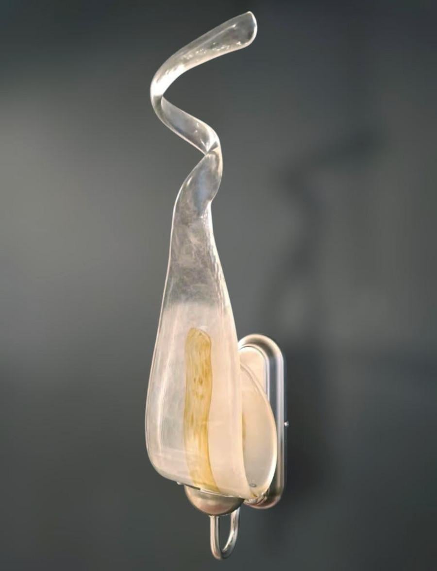 20th Century Teardrop Murano Sconce by Mazzega, 5 Available For Sale