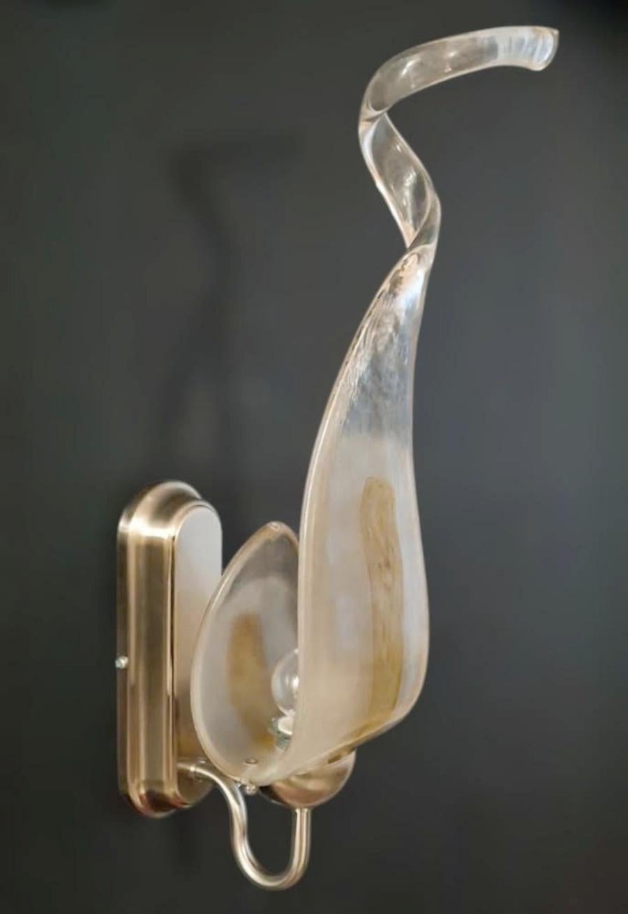 Teardrop Murano Sconce by Mazzega, 5 Available For Sale 1