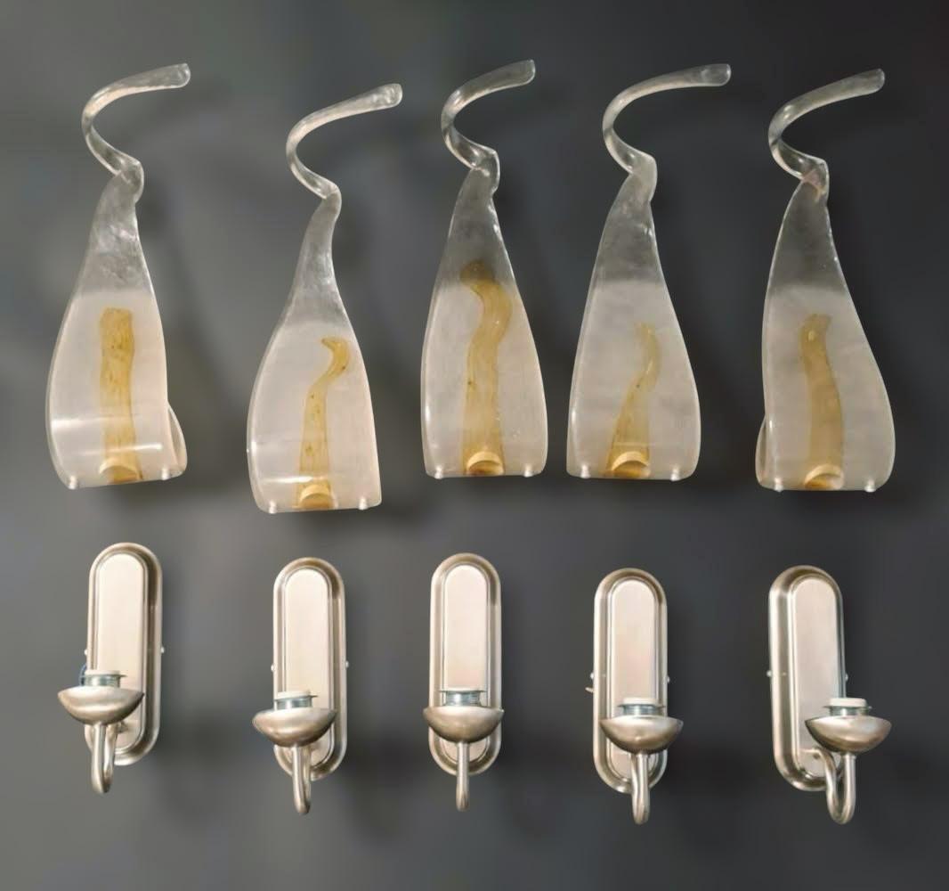 Teardrop Murano Sconce by Mazzega, 5 Available For Sale 2