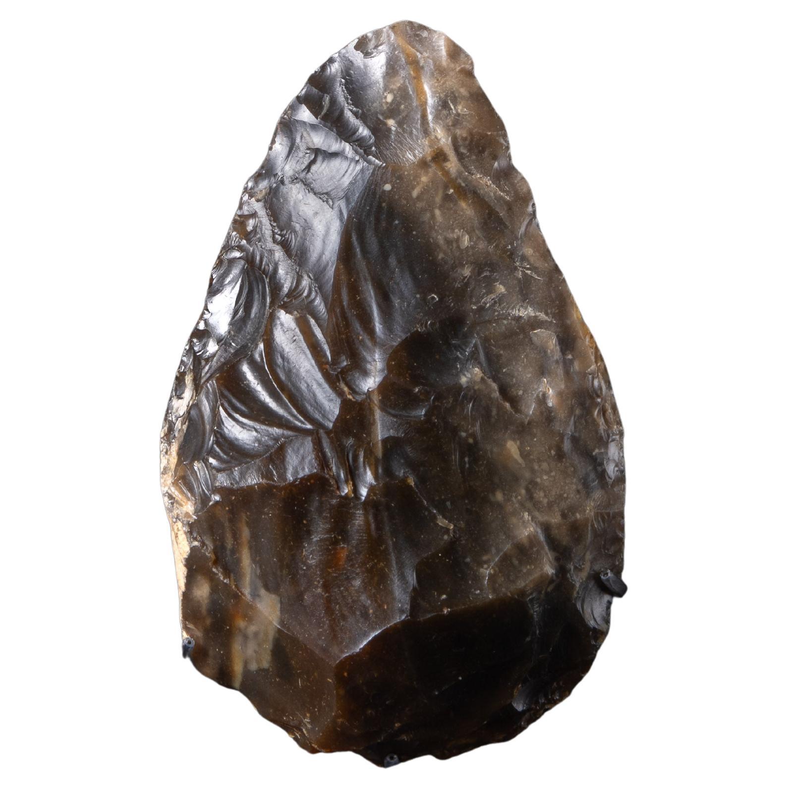 Teardrop Palaeolithic Stone Tool of the Early Humans For Sale