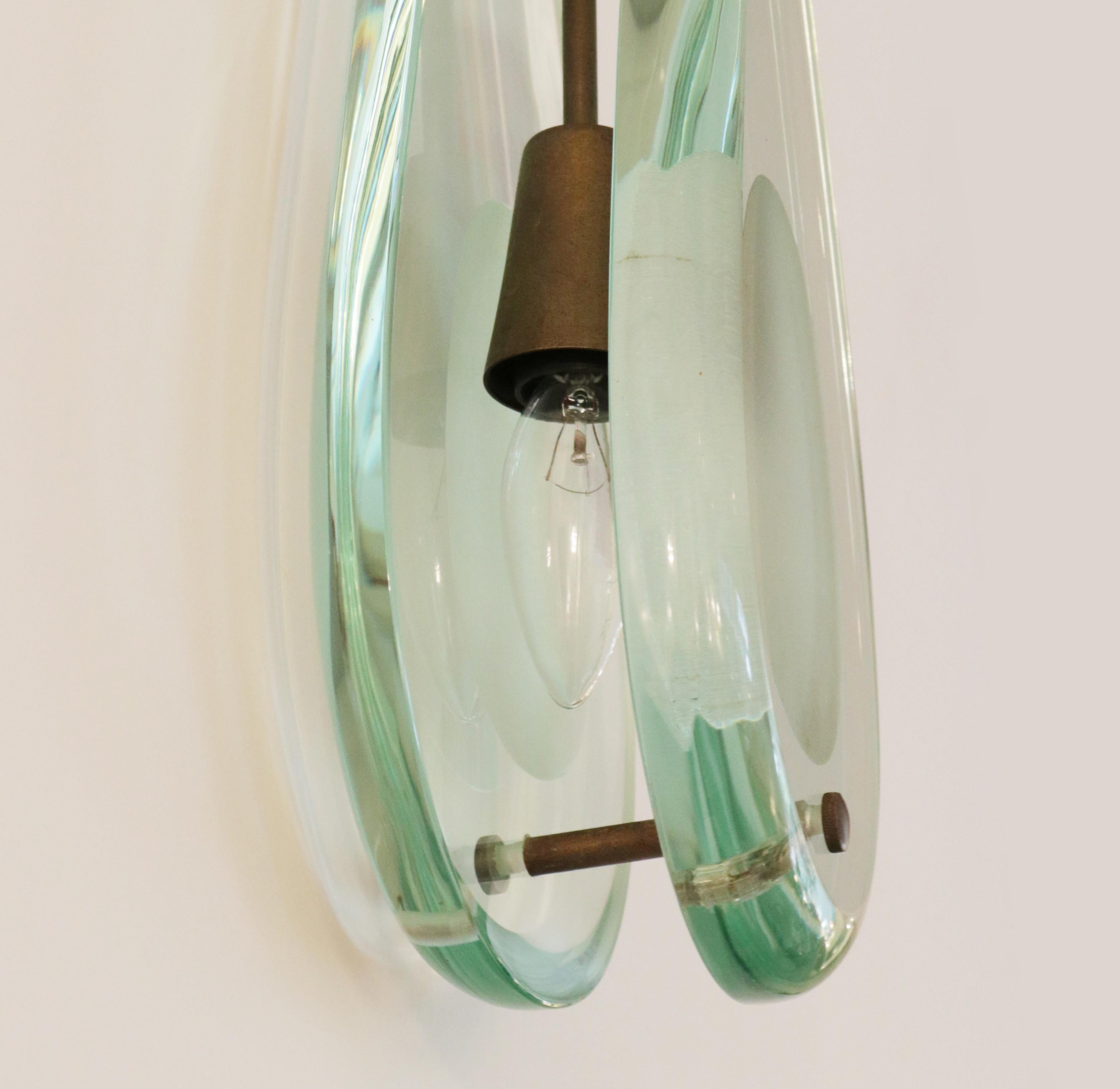 Modern Teardrop Pendant #2259 by Max Ingrand For Sale