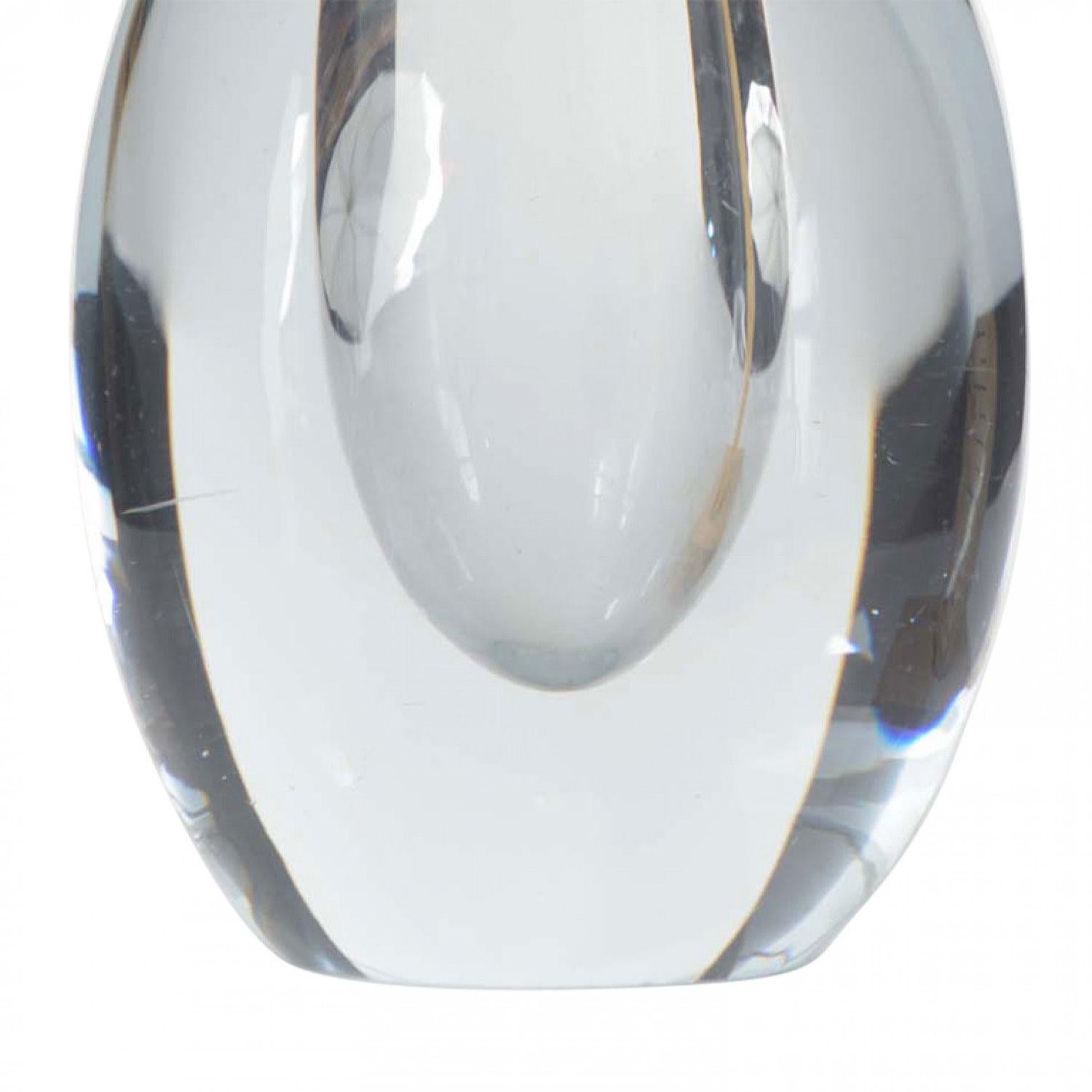 Américain Vase en verre d'art en forme de goutte d'eau en vente