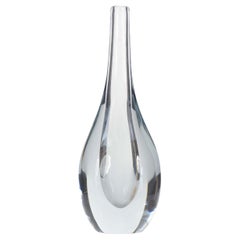 Teardrop Shaped Art Glass Vase
