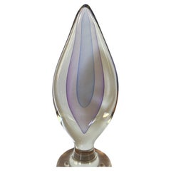 Teardrop Sommerso Art  Glass Sculpture by Murano Glass