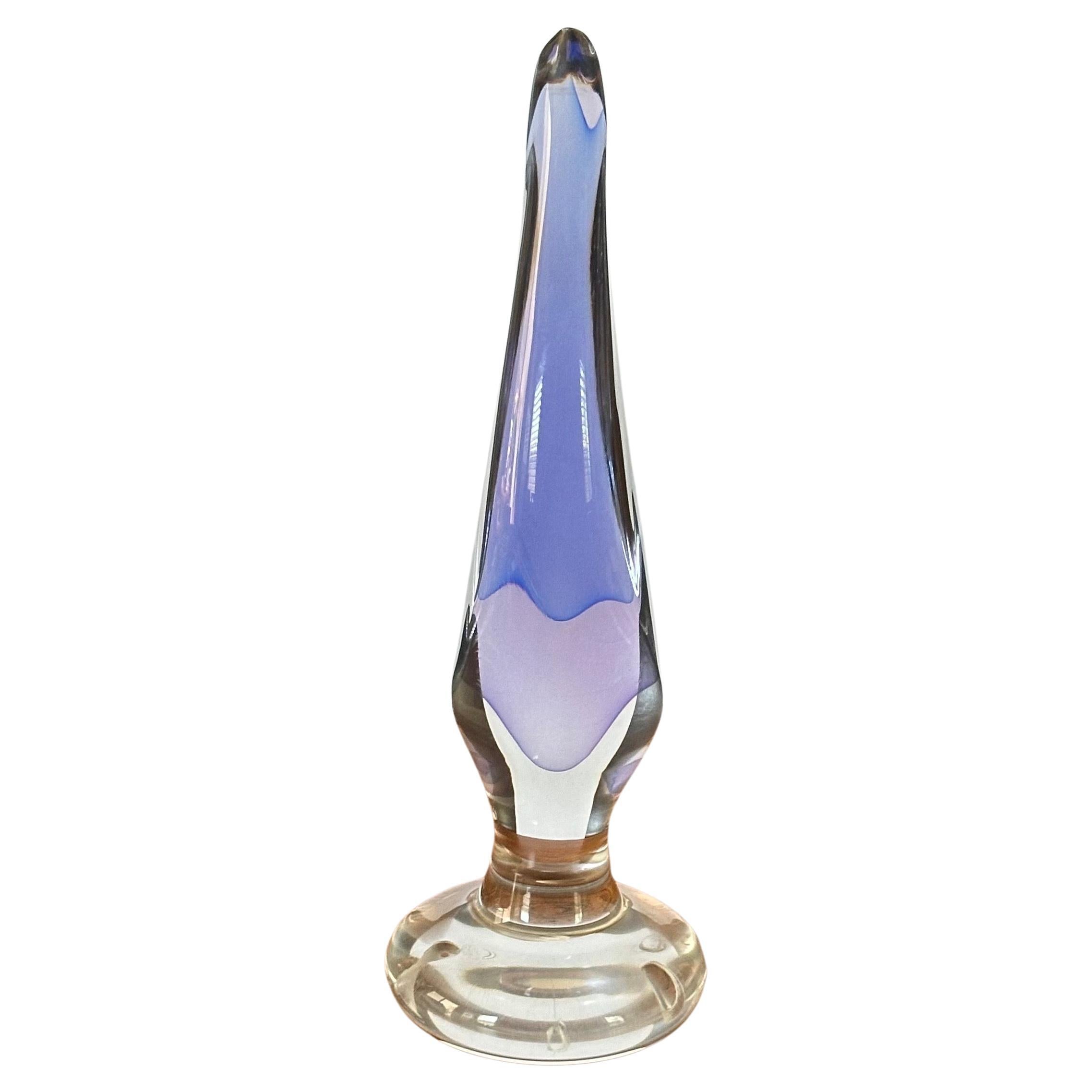 Italiano Teardrop Sommerso Art  Scultura in vetro di Murano in vendita