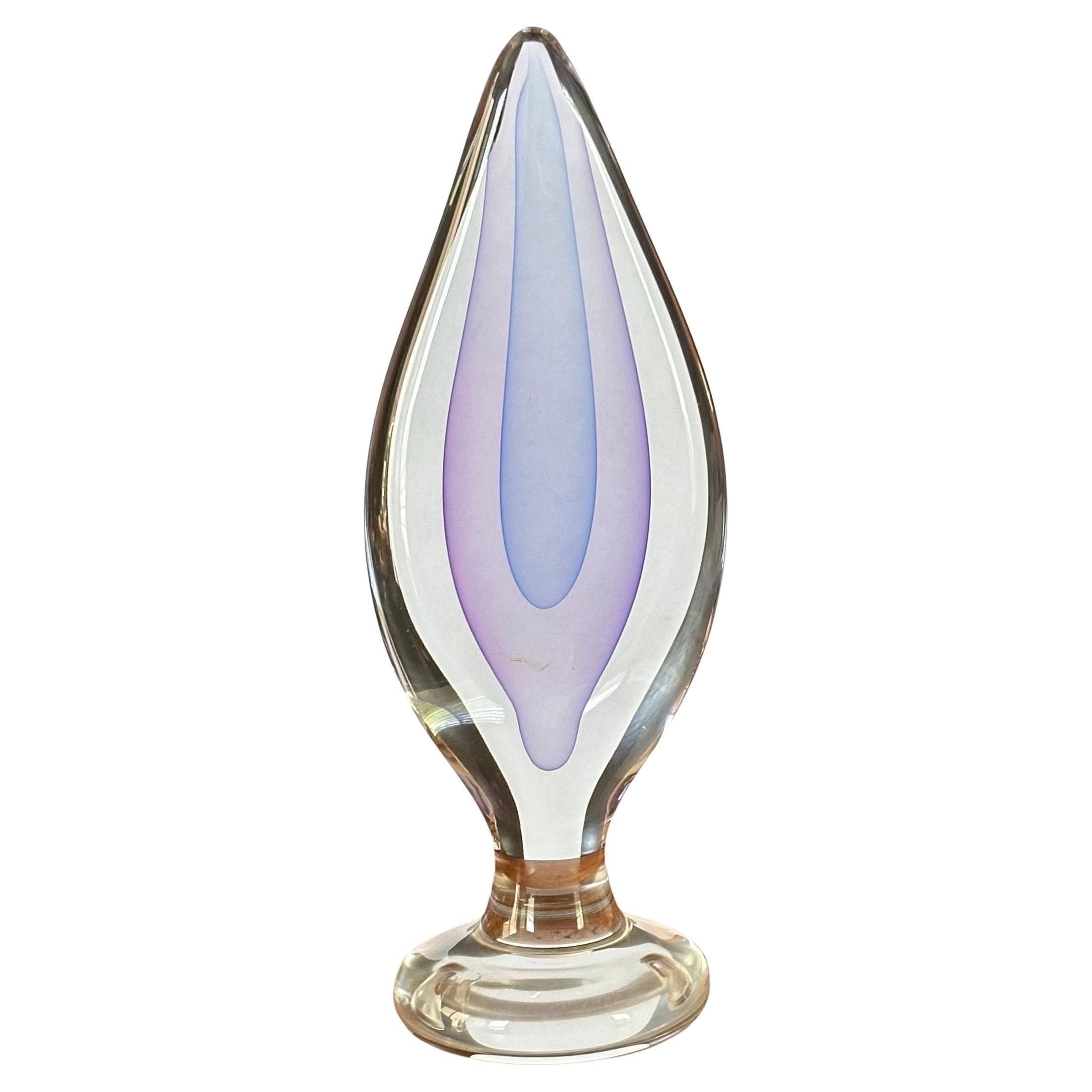 XX secolo Teardrop Sommerso Art  Scultura in vetro di Murano in vendita