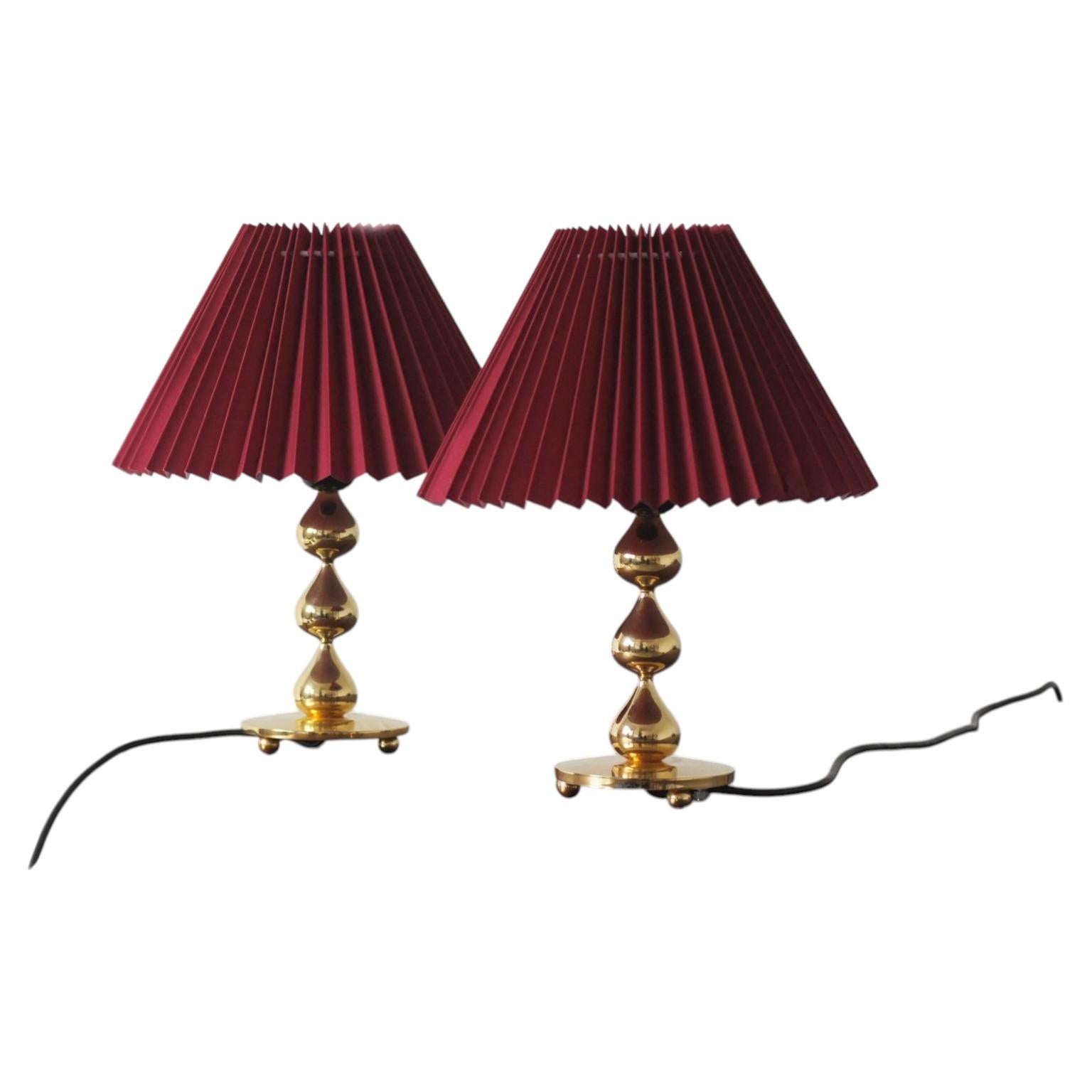 Teardrop Table Lamps by Hugo Asmussen, 1970s, Set of 2 For Sale