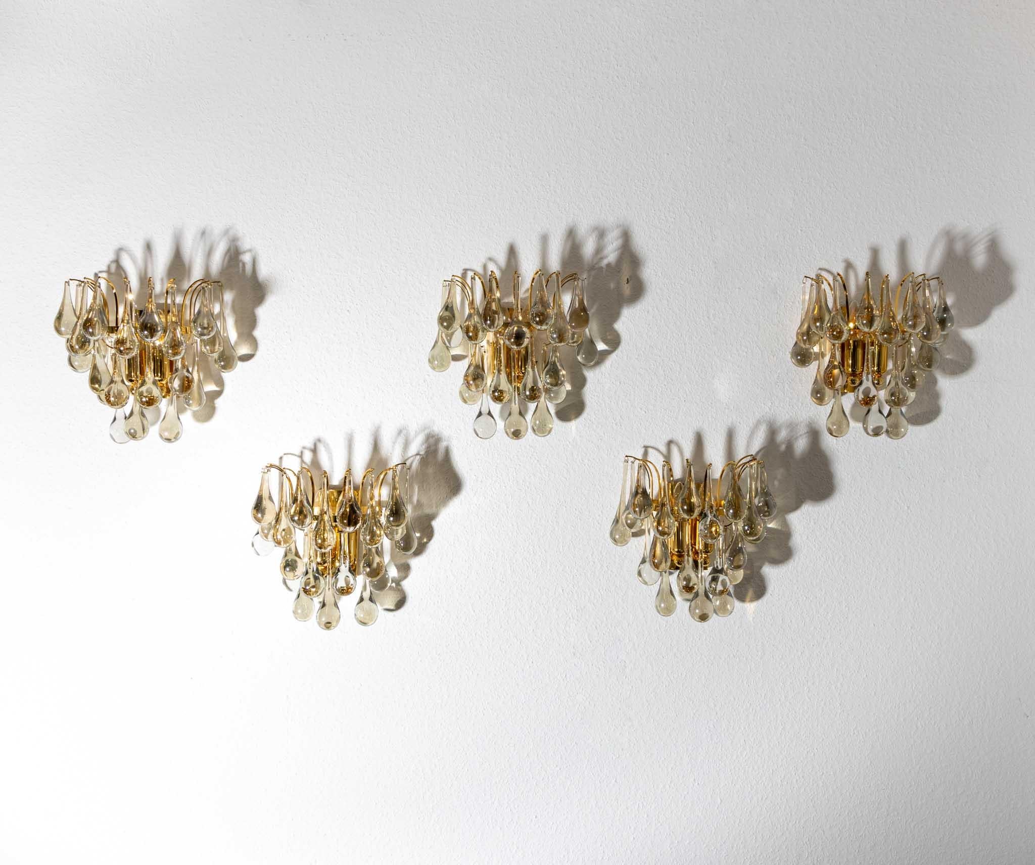 Mid-20th Century Teardrop Wall Sconces, 1960s