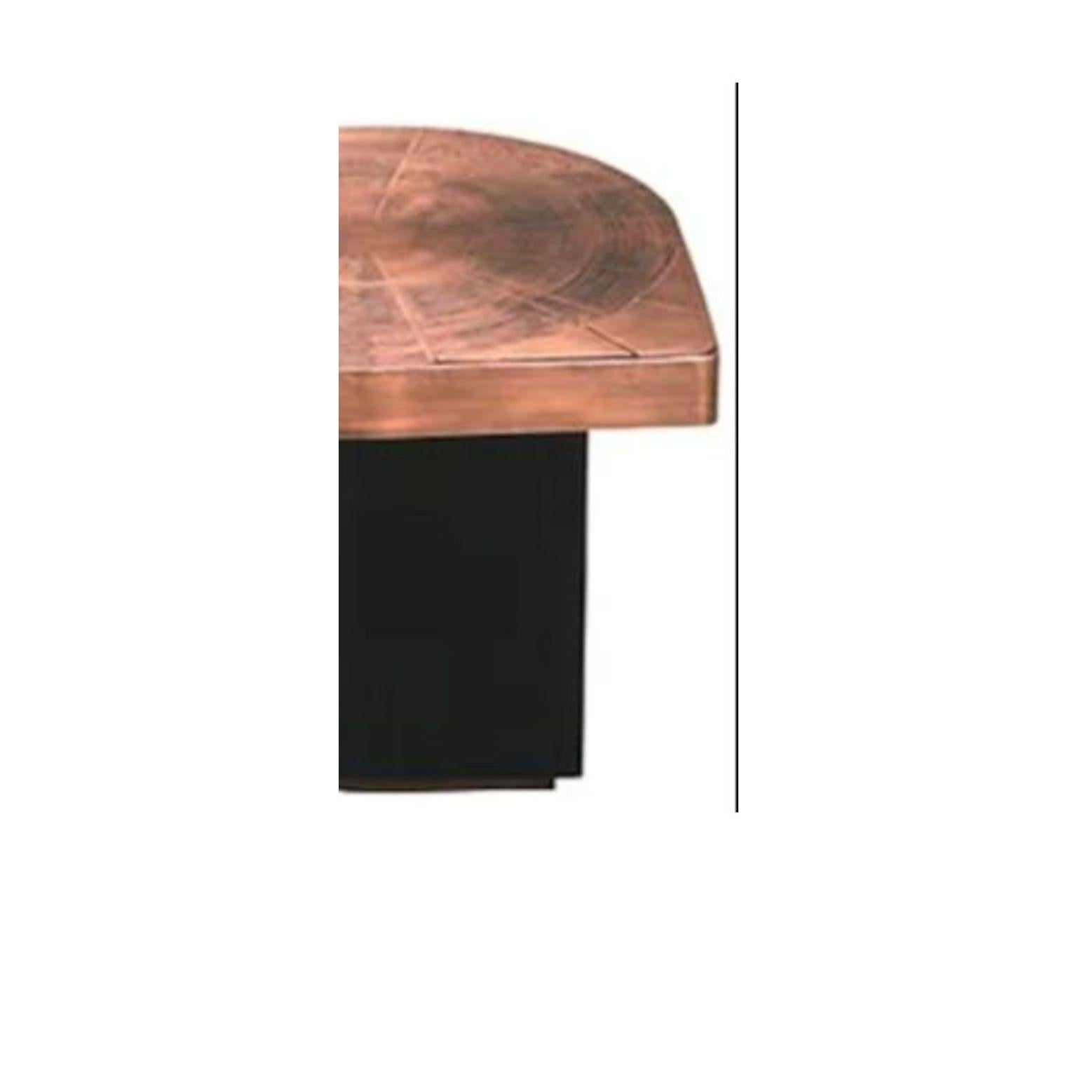 Modern Teardrops Copper Coffee Table by Brutalist Be For Sale