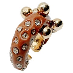 TEARDROPS in a Diary, No. 1_Caramel Brown_Hand carafted Ear cuff