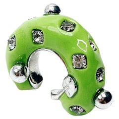 TEARDROPS in a Diary, No. 7_Spring Green_Hand crafted ear cuff