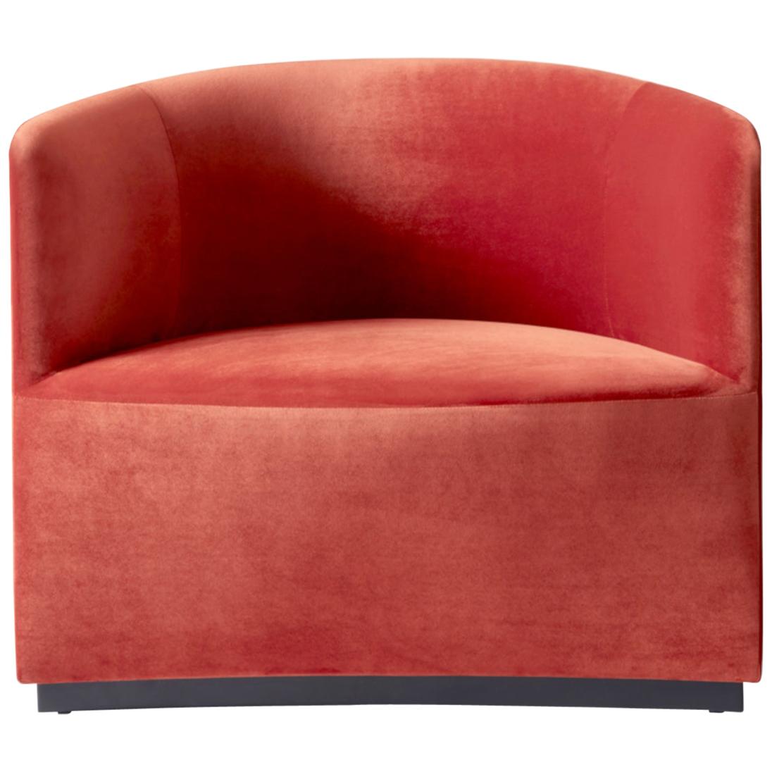 Tearoom Lounge Chair, City Velvet, CA7832/062 'Red' Red 1-Seat Sofa Chair For Sale
