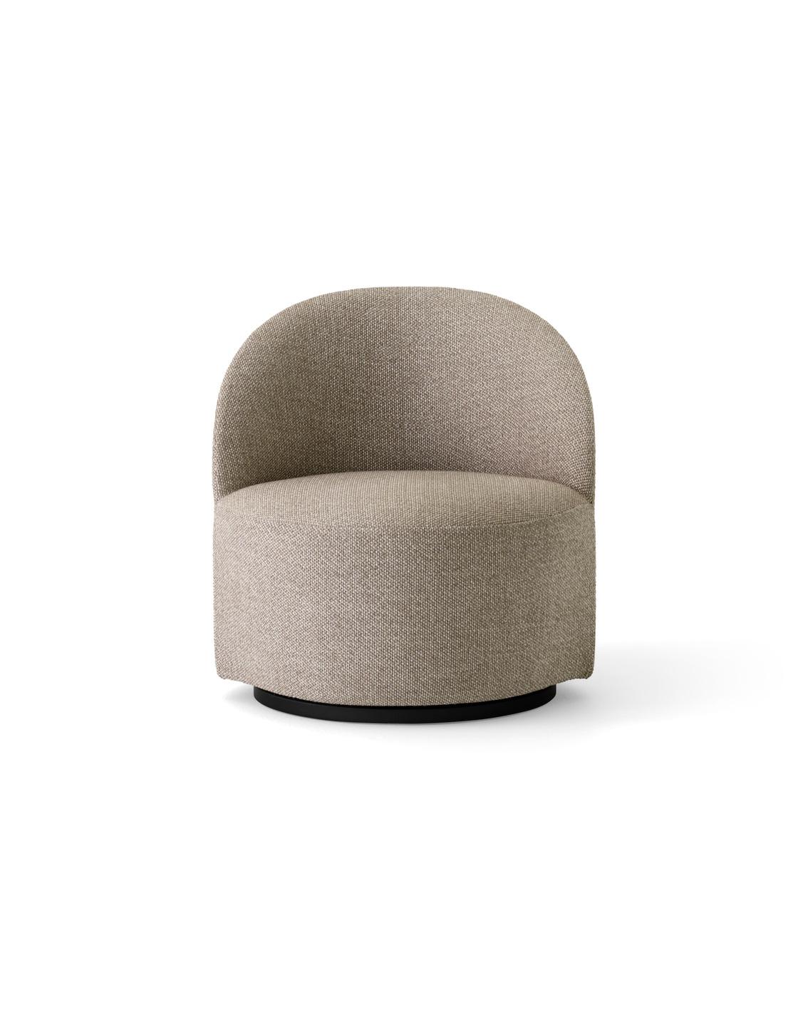 Scandinavian Modern Tearoom Lounge Chair, Swivel w/Return, in Kvadrat Safire 004, by Nick Ross, Audo For Sale