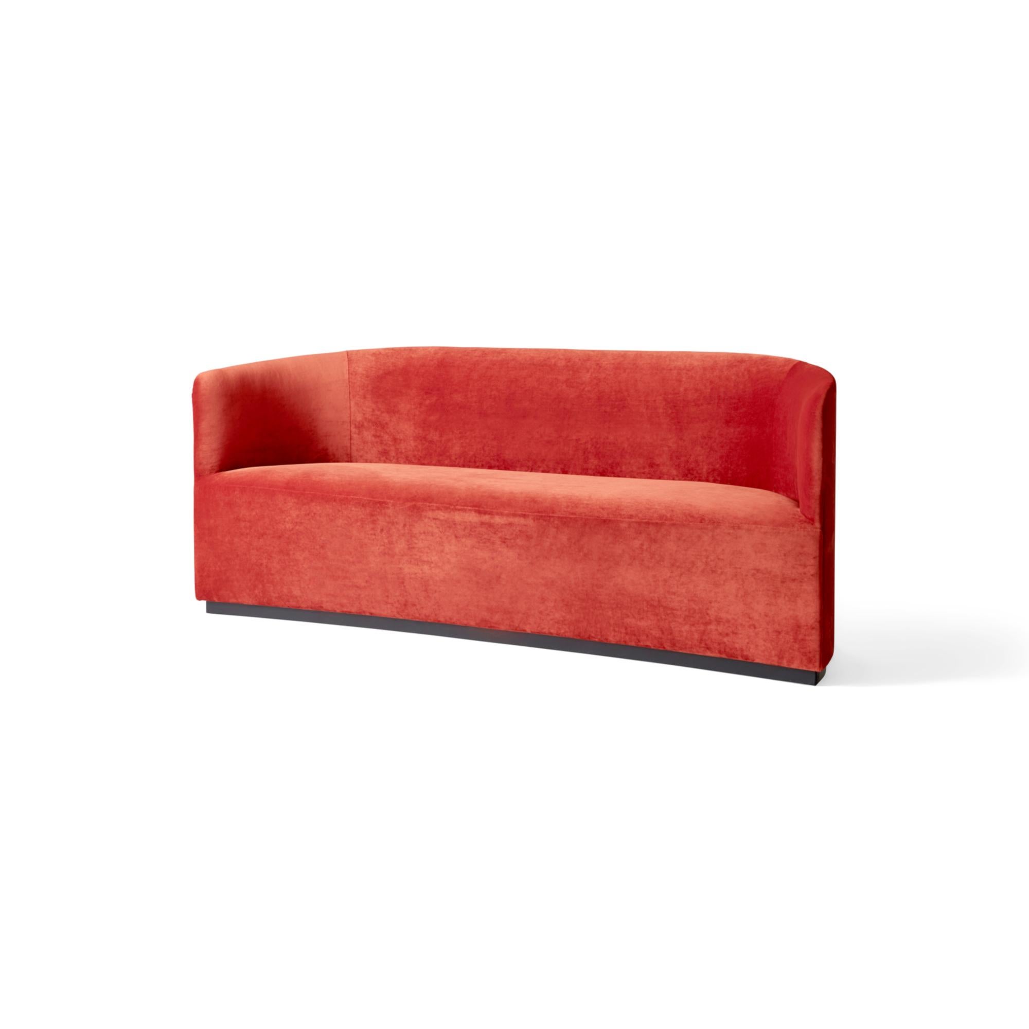 Scandinavian Modern Tearoom Sofa in Red Velvet ‘CA7832/062’