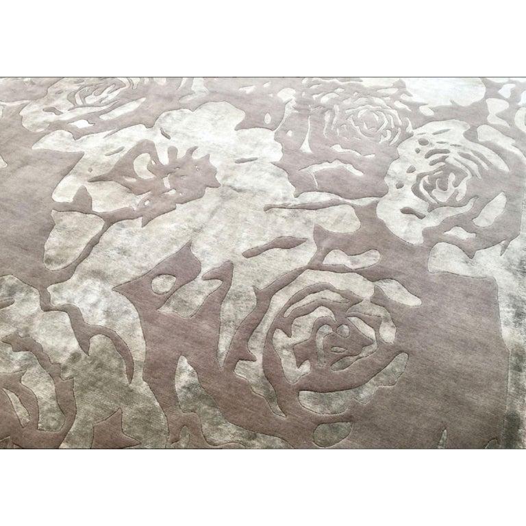 Wool Tearose 400 Rug by Illulian For Sale