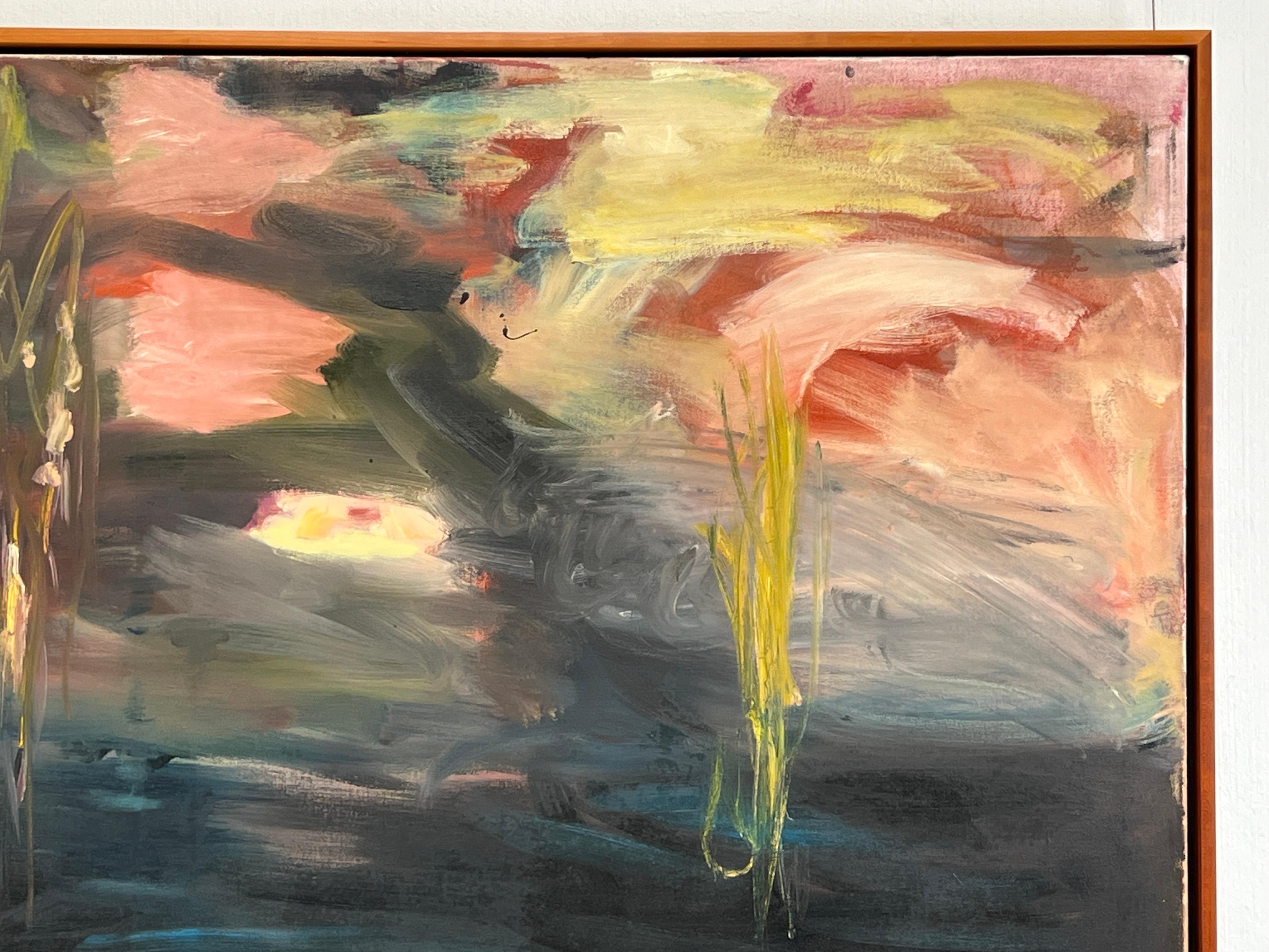 Canvas Tears and Flowers, Painting by Fiona Weedon
