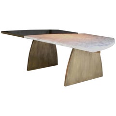 T_eat Brass Table by Andrea Tognon