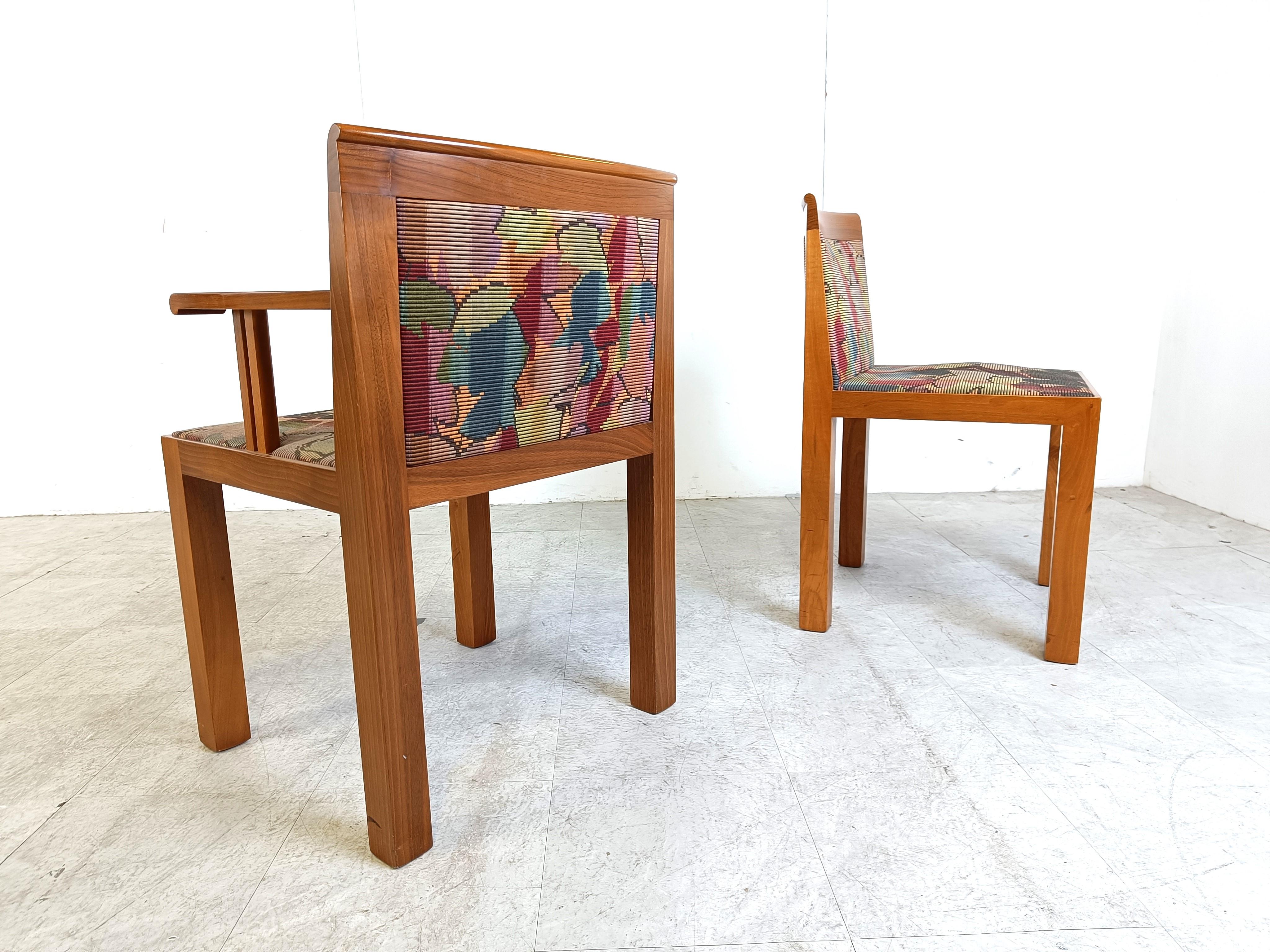 Teatro Chairs by Aldo Rossi and Luca Meda for Molteni, 1980s, Set of 8 2