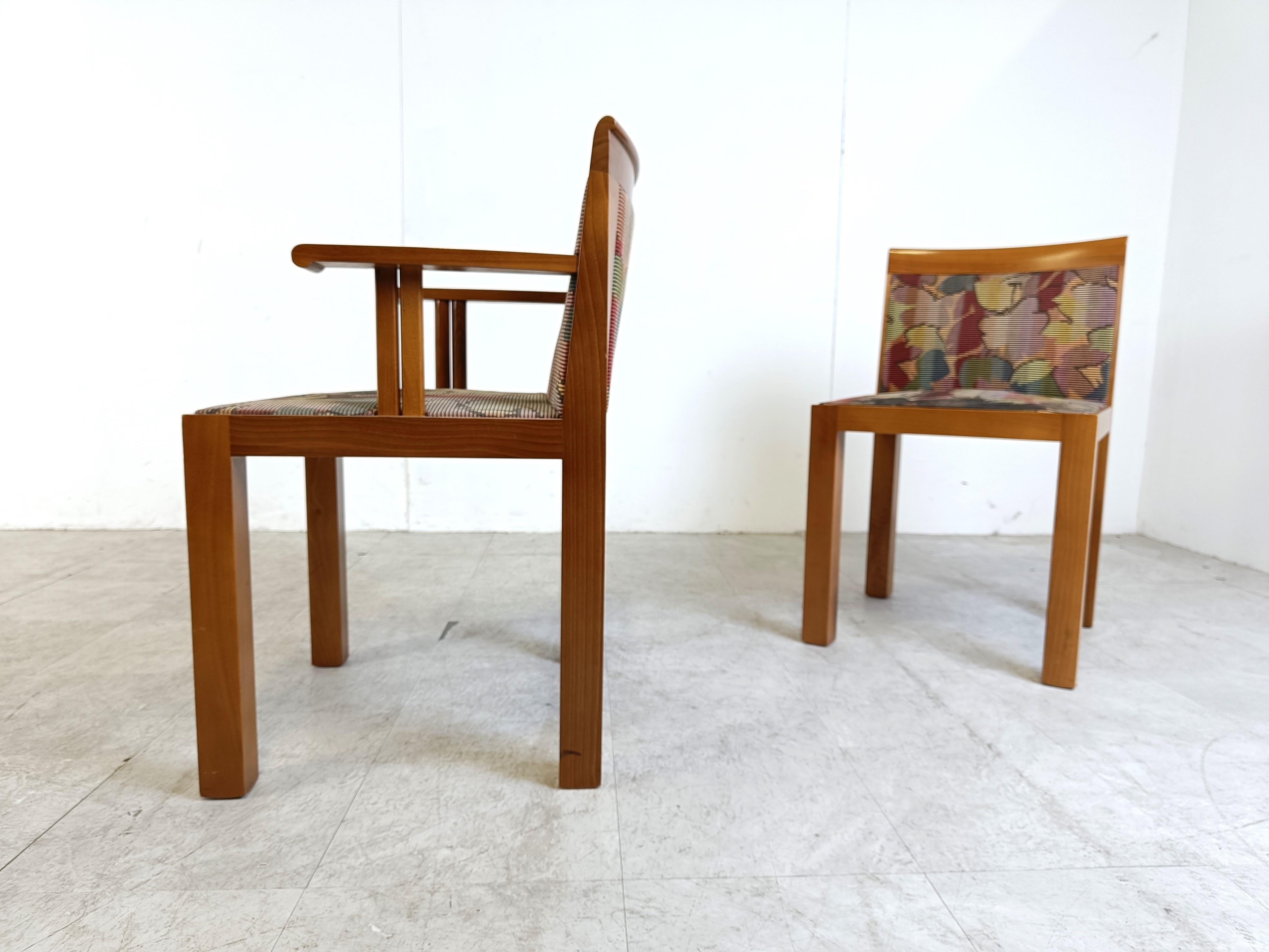 Teatro Chairs by Aldo Rossi and Luca Meda for Molteni, 1980s, Set of 8 1