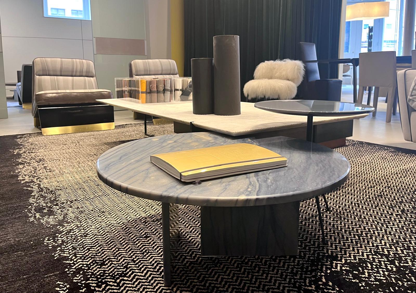 Tebe Coffee Table in Glossy Azul Quartzite by Baxter im Zustand „Hervorragend“ im Angebot in Boston, MA