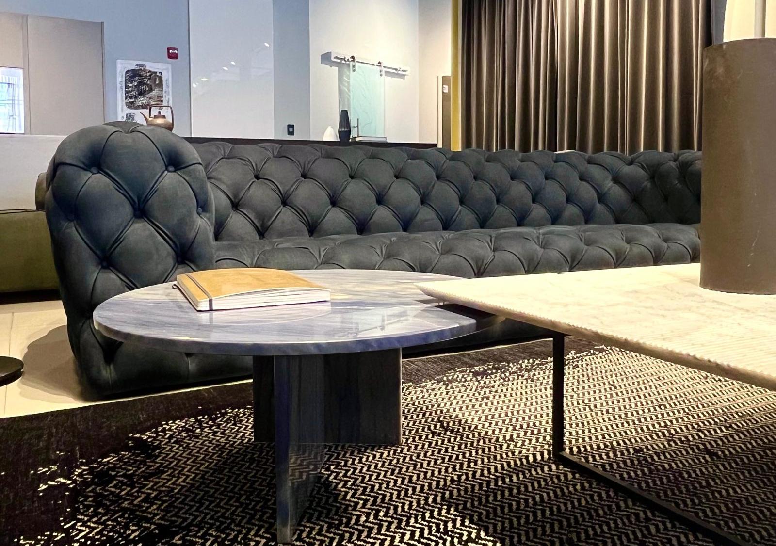 Tebe Coffee Table in Glossy Azul Quartzite by Baxter (21. Jahrhundert und zeitgenössisch) im Angebot