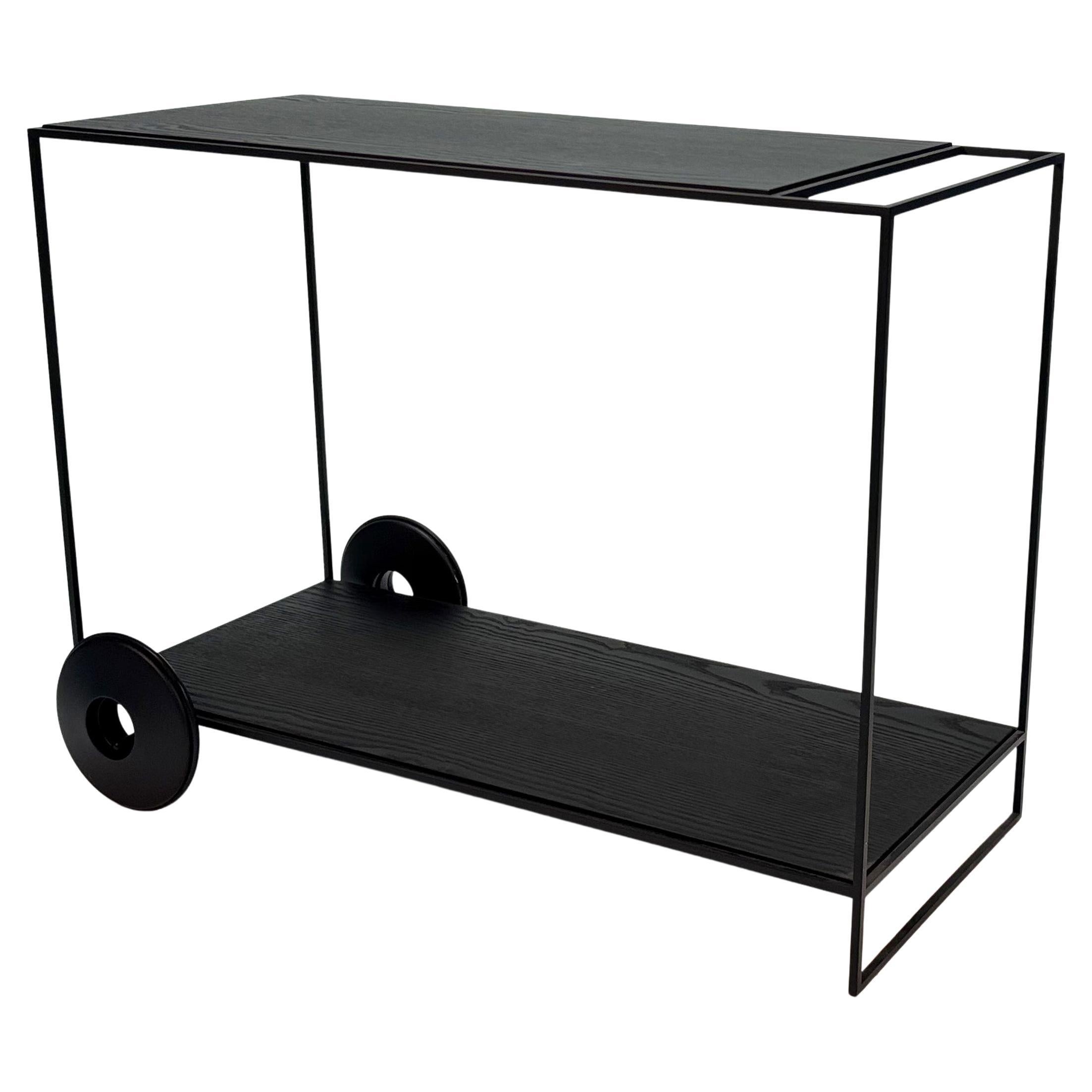 Chariot de thé Teca de Jader Almeida en vente