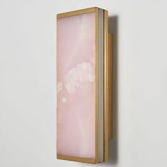 Tech Short with Pink Onyx Wall Sconce